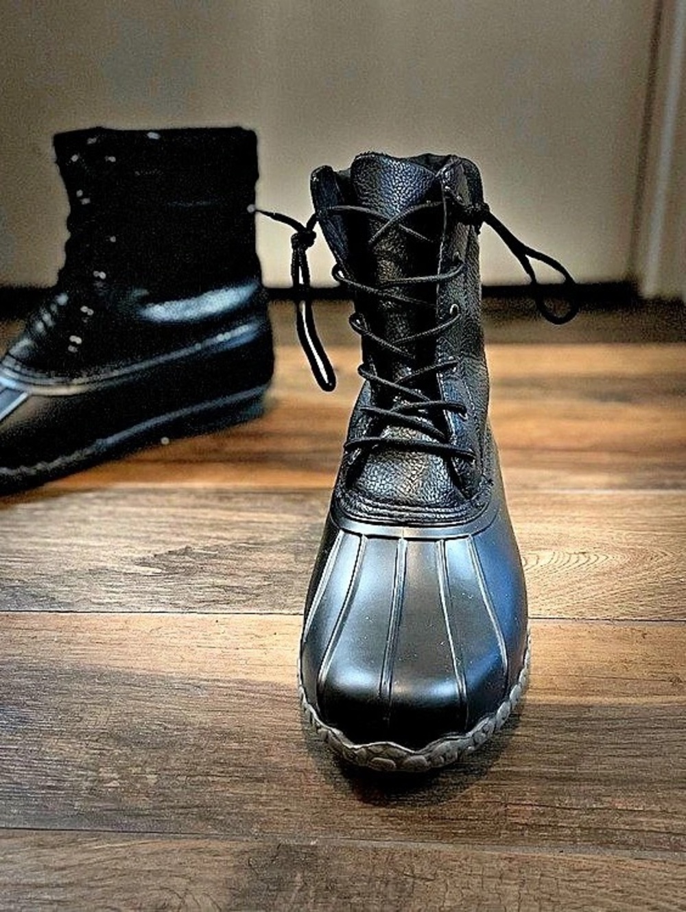 Weatherproof Black Duck Boots
